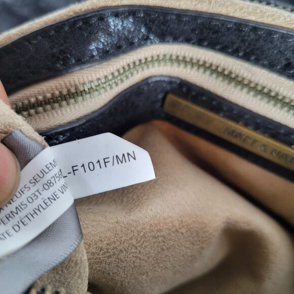 Matt & Nat Envelope Animal Print Chain Crossbody Vegan Leather Bag Black Brown - Picture 11 of 12